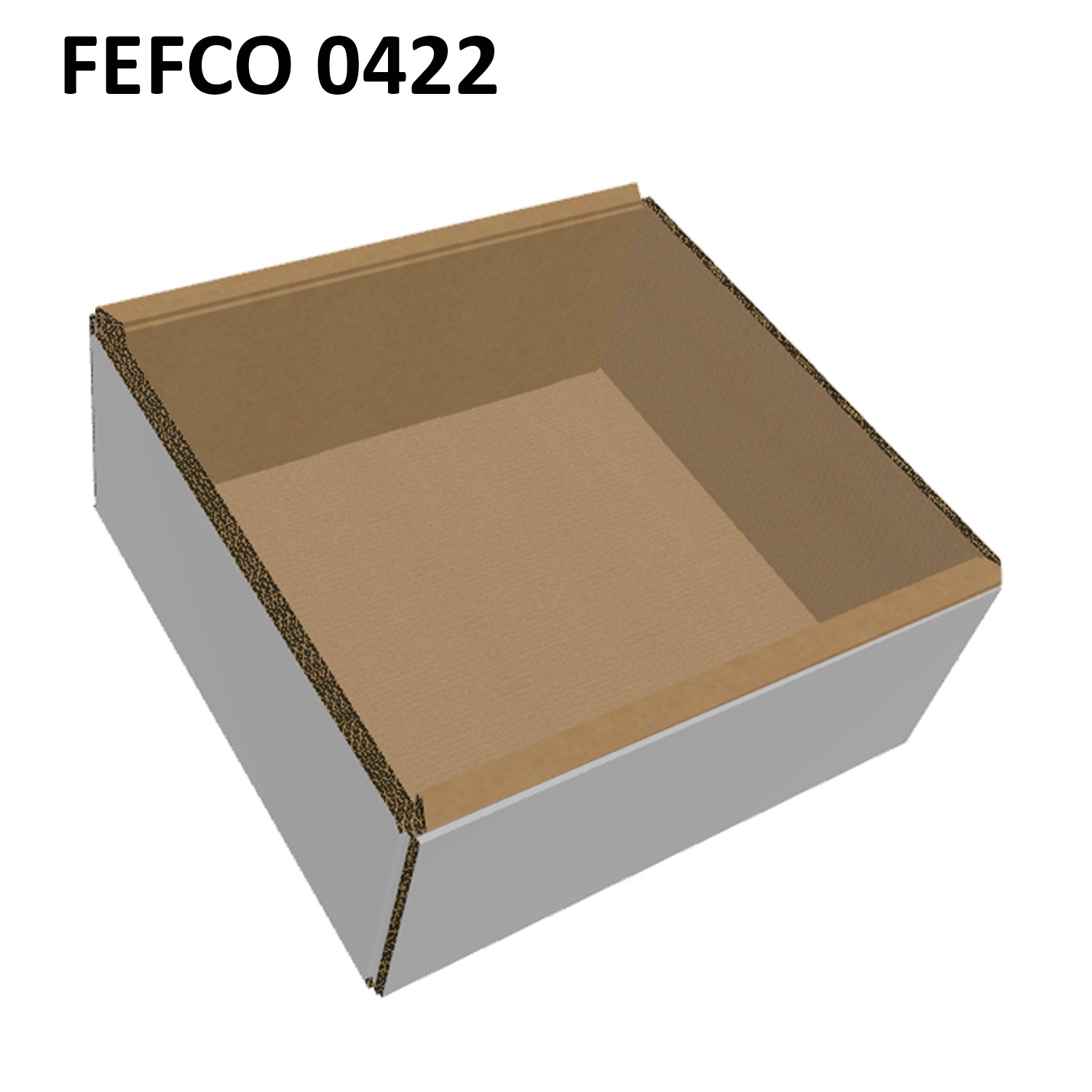 Tavita autoformare 150x150x60 mm carton alb microondul E 360 g, FEFCO 0422 - imagine 5